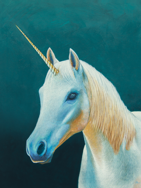 Unicorn Painting by Carolina Lebar