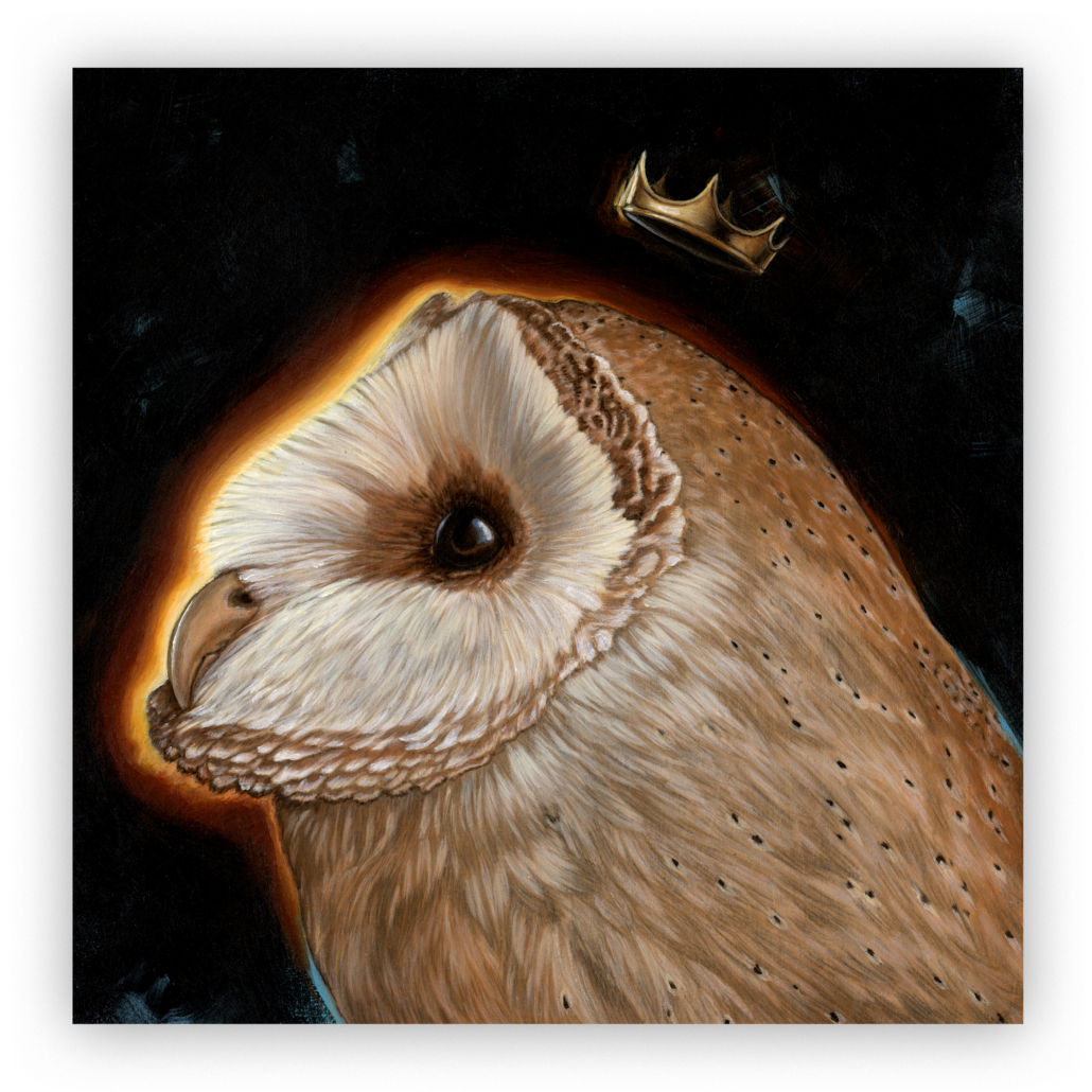 King Owl | Animal Kingdom Series | Artist Carolina Lebar