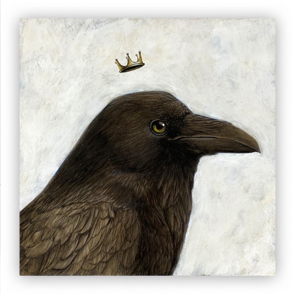 King Raven | Animal Kingdom Series | Artist Carolina Lebar