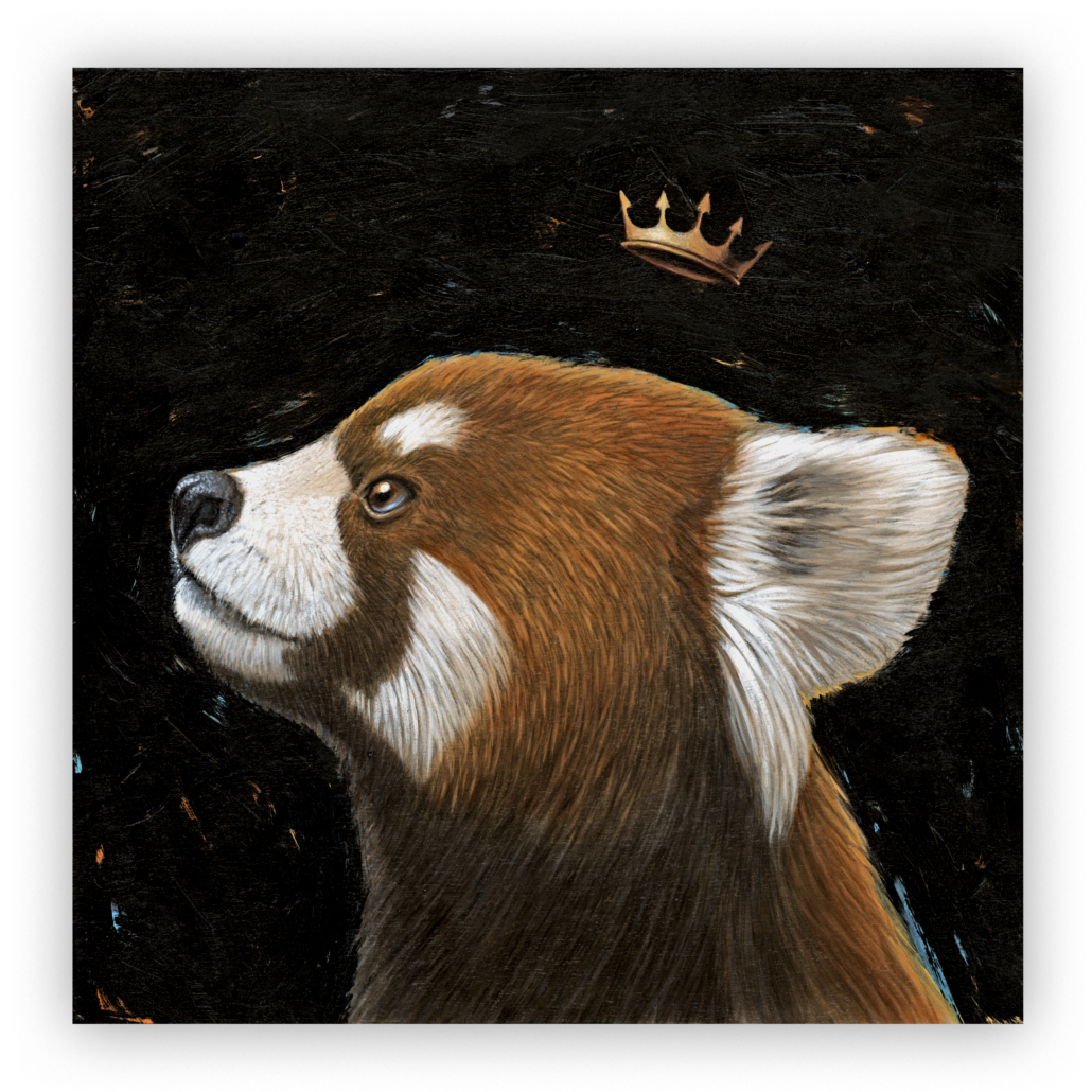 King Red Panda by Artist Carolina Lebar